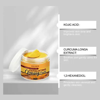 EELHOE kojic acid cleansing pads, moisturizing refreshing