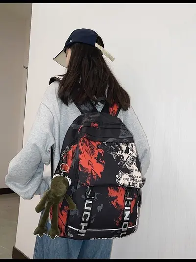 Graffiti Backpack, Large Capacity School and Travel Bag - 6