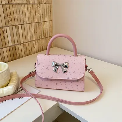 Women's Small Square Crossbody Bag, Minimalist Textured Single-Shoulder Bag - 8