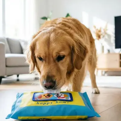 Kauresistentes Hundespielzeug mit Taschentuchbox-Design, quietschend, Leckerli-Puzzle - 4
