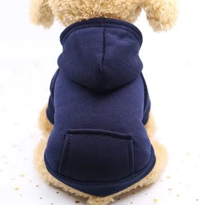Autumn Winter Two-Legged Hoodie with Pocket for Cats and Dogs - 8