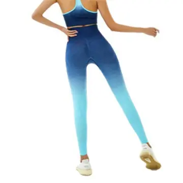 Hochelastische Damen-Yogahose, Pfirsich-Po-Effekt, hoher Bund, Bauchkontrolle