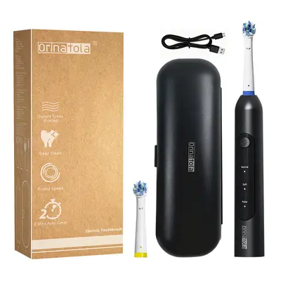 High-End Rotary Electric Toothbrush with Travel Case - 8