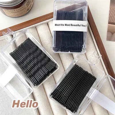 Elegant side clip new black hair clip, fringe clip, hair styling fixed hair clip, hair clip hair accessories, 40 pieces