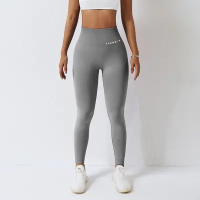 Youngla klassische Yogahose, nahtloser Strick, Fitnesshose für Damen - 7