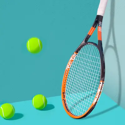 Popovich Profi-Tennisschläger Anfängerset, Rebound-Selbsttrainer - 2