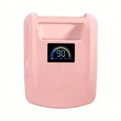 72W kablosuz UV LED tırnak lambası pembe hızlı kuruyan - 4