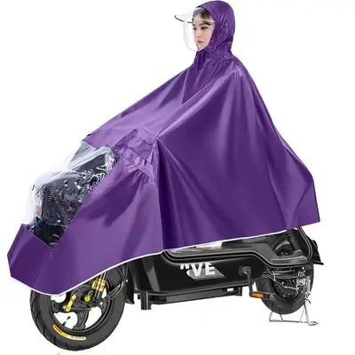 Elektrofahrzeug-Regenponcho, zweiköpfig, Volllänge, Ganzkörperschutz - 9