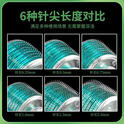 Cross-border Amazon Best-Seller Export 540 Green Microneedle Dermaroller Hydrating Roller Facial Head Beauty Dermaroller - 3