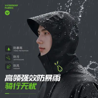 Regenmantel und Regenhose Set für Erwachsene, geteilte Ausführung, zum Überziehen, für Essenslieferer, Fahrradfahrer, Unisex, ganzkörper, hochwasserdicht, für E-Roller, Regenbekleidung