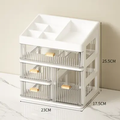 Cosmetics storage box drawer organizer desktop