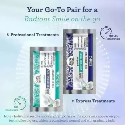 跨境TK爆款14STRIPS 7TREATMENTS椰子油美白牙贴薄荷味洁白条14条 - 3