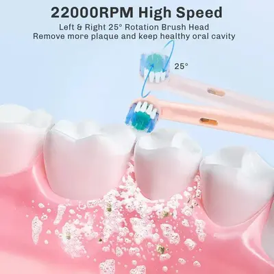 厂家批发电动牙刷6-12岁圆刷头跨境电商供货旋转式全自动儿童牙刷