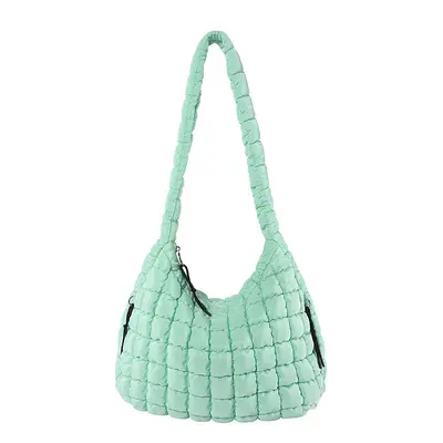 Großkapazitäts-Tragetasche mit vielen Taschen, mit Baumwollfüllung, Umhängetasche mit einzelnem Schultergurt, gefältelter Cloud-Schultertasche, Tote-Tasche, Damenschultertasche, Aufbewahrungstasche. - 11