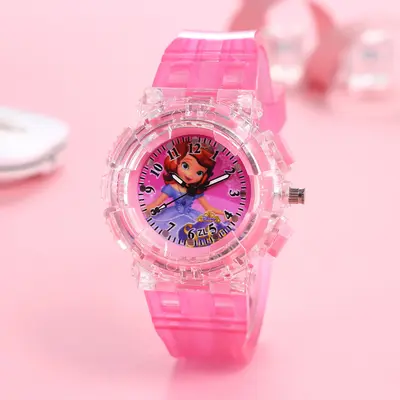 Children's Watch Colorful Light Quartz - 10