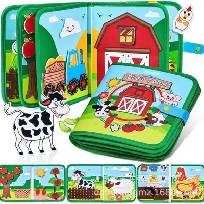 Felt Early Education Book for Kids, Busy Book, Tear Book - 3