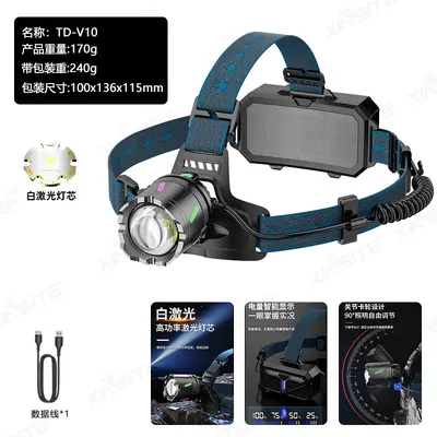 Outdoor Sensor Headlamp, Long Range, 6000W, Long Battery Life - 7