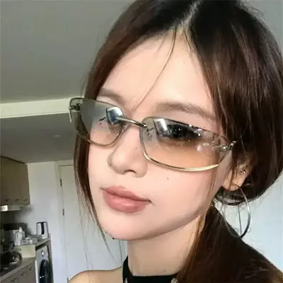 Retro Metal Frame Women's Sunglasses, Y2K Style, UV Protection - 2