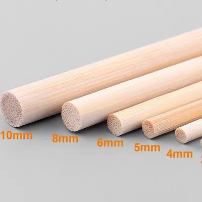 Bambu çubuk 3-10 mm yuvarlak DIY buket malzemesi toptan - 8