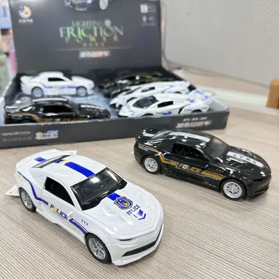 Rückzugsauto Polizeiauto mit Licht und Sound, Türen öffnen sich, Kinderspielzeug