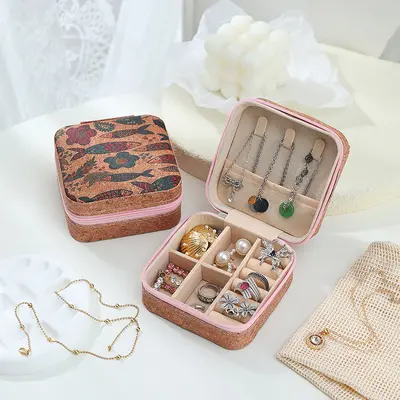 Portable Jewelry Storage Box Valentine's Day Gift Packaging Box Earring Ring Necklace Jewelry Box Decorative Mini Box - 7