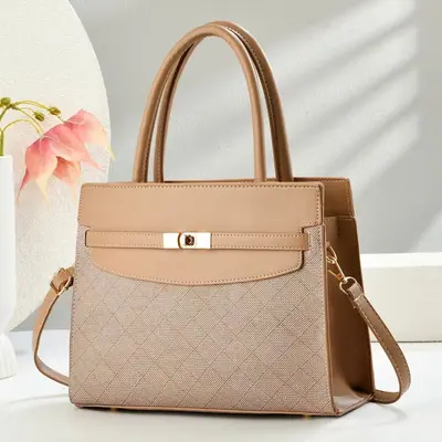 Luxury Large-Capacity Women's Handbag with Shoulder Strap for Commuting - 8