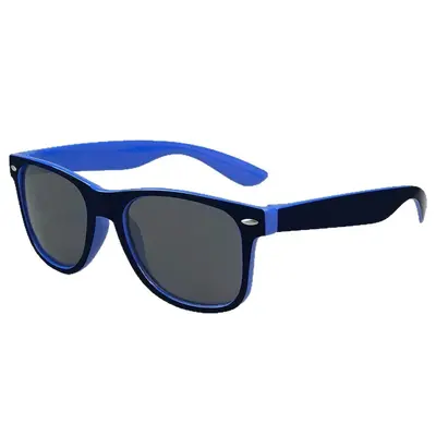 Gift Sunglasses, Two-Tone Riveted Black Sunglasses - 12