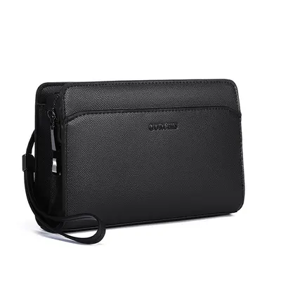 Men's Clutch Bag with Fingerprint Lock, Large Capacity - 9