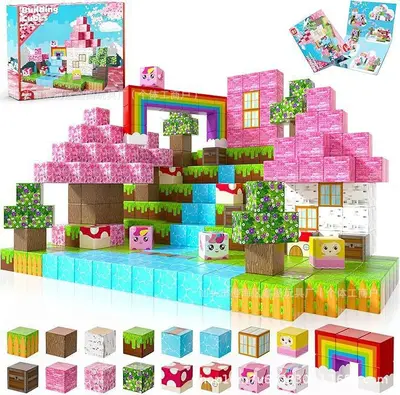 3D Magnetic Tile Building Set, Educational Gift Toy, Pet Park Design - 13