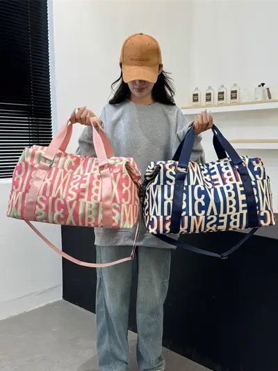 Reisetasche mit Trocken-Nassfächern, große Kapazität