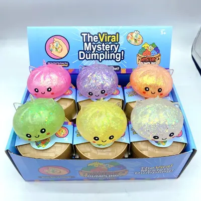 Silicone Squishy Steamed Bun Stress Toy, Soft Simulation Mini Steamer Basket Model - 7