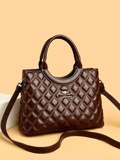 2026 Quilted Women's Tote Bag, Large Capacity - 4