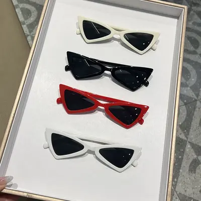 2025 Triangle Bow-Shaped Sunglasses, Unisex Retro Style - 3