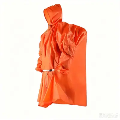 Raincoat with sleeves, lightweight, unisex