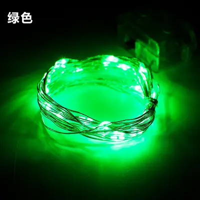 USB bakır tel LED peri ışığı, pil kutulu Noel dekorasyon ışığı - 10