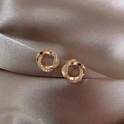 Zirkonia-Glücksklee-Ohrstecker, elegantes Design - 10
