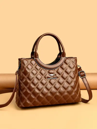 2026 Quilted Women's Tote Bag, Large Capacity - 3