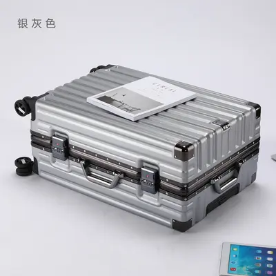 行李箱大容量铝框拉杆箱男女学生万向轮结实耐用旅行箱密码箱