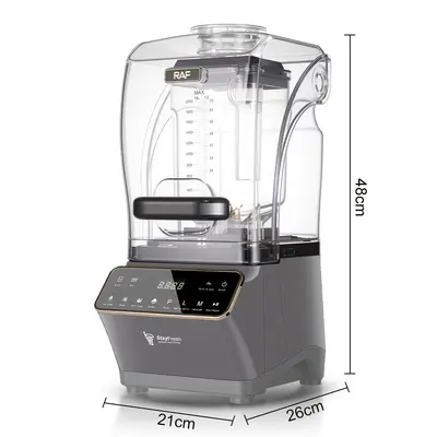 跨境RAF家用隔音带罩低音榨汁破壁机碎冰机blender搅拌机沙冰机 - 5