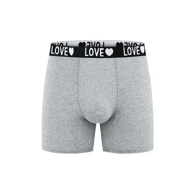 Herren Boxershorts lang mit Buchstaben-Bund, europäische Größen