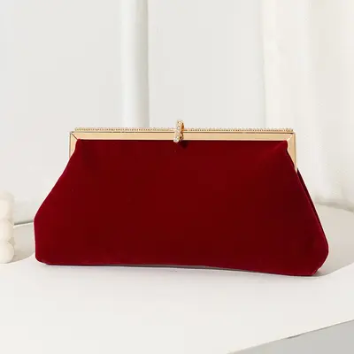 Handgefertigte Samt-Abendtasche - 7