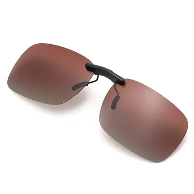 Polarized Clip-On Sunglasses, Lightweight, Fits Prescription Frames - 4