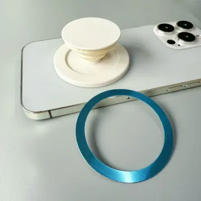 Neuer transparenter magnetischer Luftkissen-Handyhalter in Schwarz und Weiß, geeignet für Apple, Huawei und andere Marken, teleskopischer Sturzsicherungshalter. - 11