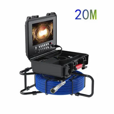 9 Zoll Abwasser-Endoskop-Kamera, 23MM, 1080P, Längenmesser, Inspektion