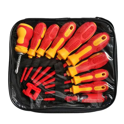 Insulated screwdriver set 9-piece, slotted and Phillips - 8
