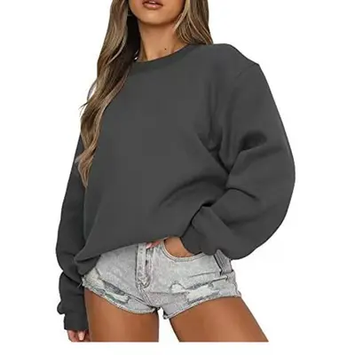 Damen Sweatshirt mit Fleecefutter, Rundhals, lockere Passform - 10