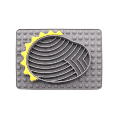 Anti-Tip Silicone Dog Bowl with Slow Feeder Lick Mat - 8
