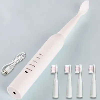 Soft-Bristle Electric Toothbrush, Rechargeable, Waterproof, Portable - 12