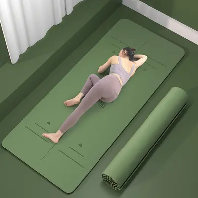 PU Yoga Mat 185x68x0.5cm Non-slip Luxury