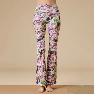 26 Print Yoga Pants Women High Waist Flare - 7